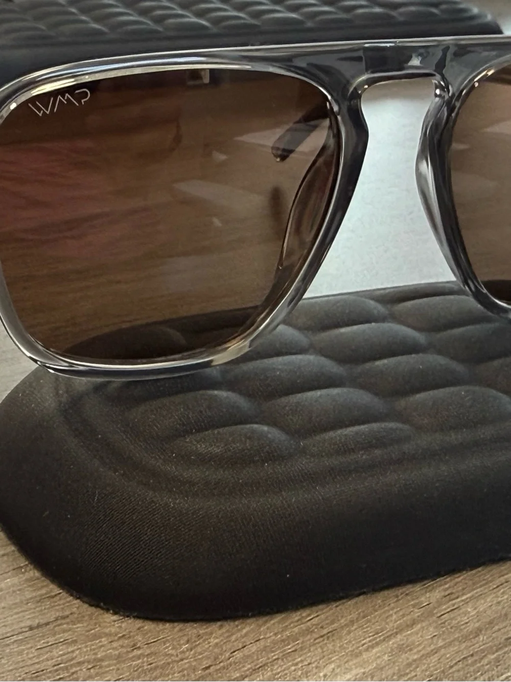 WMP Eyewear Emerson Sunglasses -  Graphite Grey / Dark Beige Gradient Lens